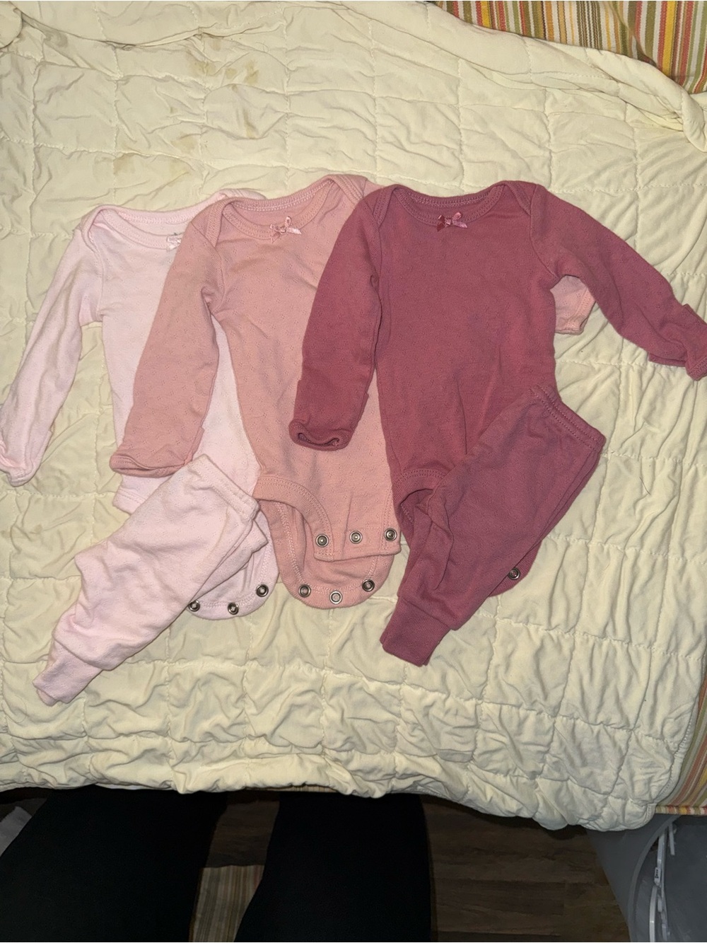 3-pack Preemie bodysuits